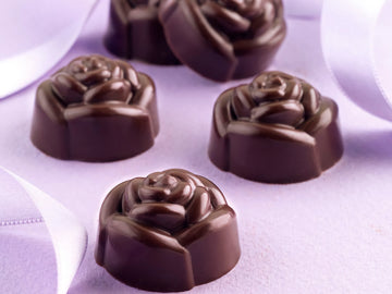 Molde de rosas de silicón para chocolates 3 x 2 cm Silikomart